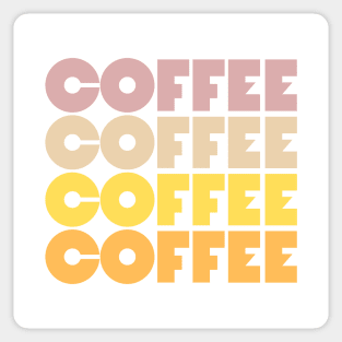 Retro Coffee Repeat Sticker